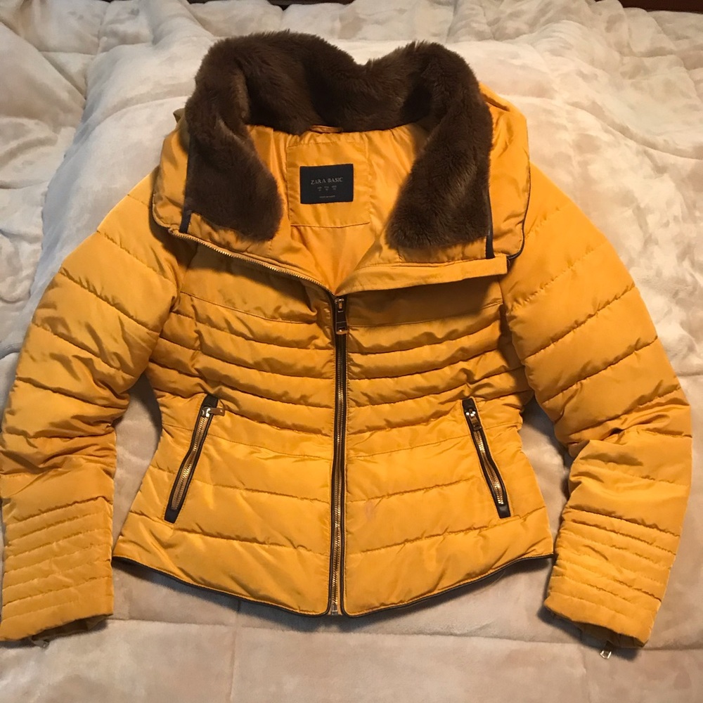 Dark yellow Zara Coat
